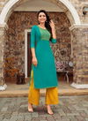 HARIYAALI KUNTUM New Exclusive Wear Designer Rayon Latest Kurti With Bottom Collection